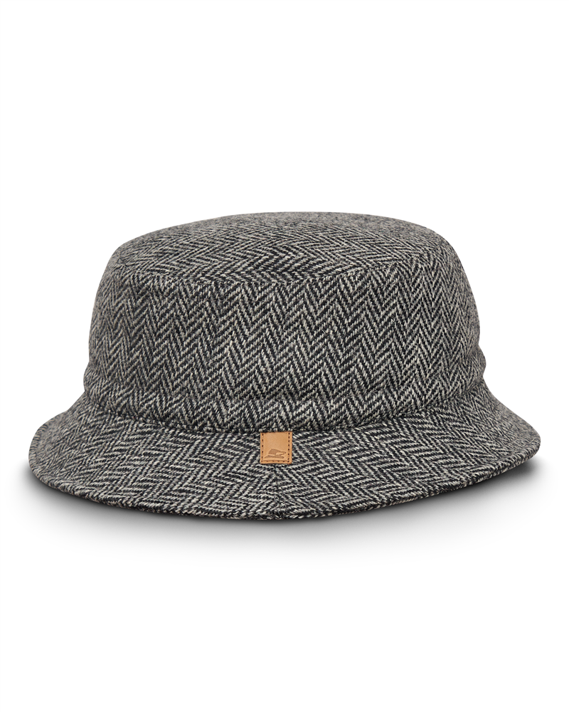 Black/gray herringbone